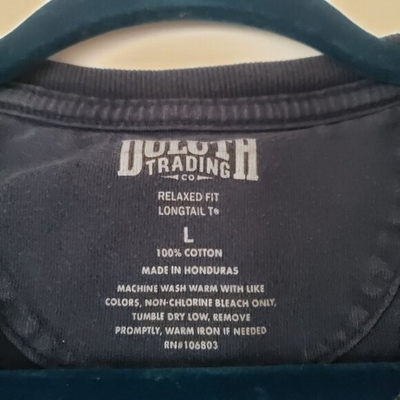 Duluth Trading Co Mens Short Sleeve Relaxed Fit Longtail T Shirt Size L Cotton - Picture 3 of 6